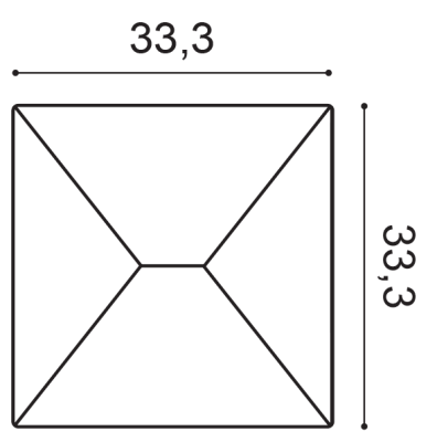 Декоративная панель Orac Decor W106 (333x333x29_мм)