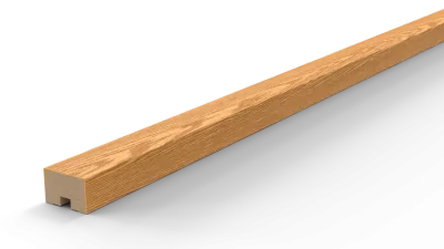 Интерьерная рейка шпон дуба 40х60 без покрытия (стена/потолок)
